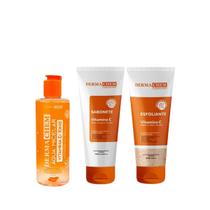 Kit Dermachem Vitamina C Micelar 250ml + Sab 100ml + Esfo 100ml Kit Dermachem Vitamina C Micelar 250ml + Sab 100ml + Esfo 100ml