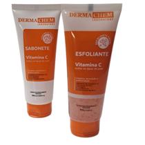 Kit Dermachem Vitamina C Sabonete e Esfoliante Facial