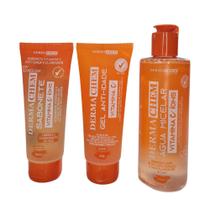 Kit Dermachem Vitamina C Sabonete + Gel + Água Micelar