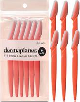 Kit Dermaplaning Kitsch com 6 Lâminas - Cor Coral
