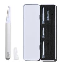 Kit Dermaplaning StackedSkincare para rosto com 7 lâminas e estojo