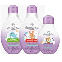 Kit Dermobaby Lavanda Shampoo 400ml + Sabonete 400ml + Condicionador 200ml