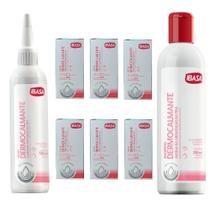 Kit Dermocalmante Shampoo 200ml + Loção 100ml + 6un Spot On 2ml cada - Ibasa
