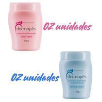 Kit Dermopés: 2 Dermopés Creme Para Tratamento 130 g (azul) + 2 Creme Hidratante Para Afinar Os Pés 130g (rosa)