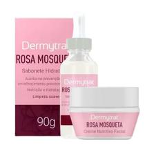 Kit Dermytrat Rosa Mosqueta Rubiginosa: Sabonete Hidratante, Creme Nutritivo e Sérum Hidratante Kit Dermytrat Rosa Mosqueta Rubiginosa: Sabonete Hidratante, Creme Nutritivo e Sérum Hidratante
