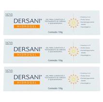 Kit Dersani Hidrogel Gel Cicatrizante Com 3 Unidades De 150g Cada