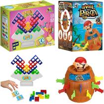 Kit Desafio & Aventura Equiliblocos e Pula Pirata Combo Criatividade & Aventura