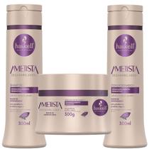 Kit Desamarelador Ametista Haskell Cabelos Loiros Grisalhos Shampoo, Condicionador e Máscara 300g/ml