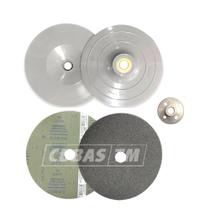 Kit Desbaste e Acabamento 10 Lixas Grão 120 Durite + Prato Rígido + Porca Flange Kit Desbaste e Acabamento 10 Lixas Grão 120 Durite + Prato Rígido + Porca Flange