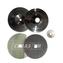 Kit Desbaste e Acabamento 10 Lixas Grão 36 Durite + Prato Rígido + Flange Porca Kit Desbaste e Acabamento 10 Lixas Grão 36 Durite + Prato Rígido + Flange Porca