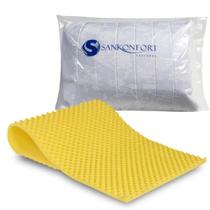 Kit Descanso Colchão Antiescaras Solteiro Casca De Ovo 85x185cm E Travesseiro Soft Plus Macio Kit Descanso Colchão Antiescaras Solteiro Casca De Ovo 85x185cm E Travesseiro Soft Plus Macio