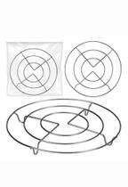 Kit Descanso de panela inox 15cm c/ 4