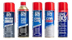 Kit Descarbonizante Protetor de Correias Limpa Contato Desengripante Car Flush