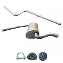Kit Descarga Abafador + Silencioso Strada 1.4 8v 05 A 08 Kit Descarga Abafador + Silencioso Strada 1.4 8v 05 A 08