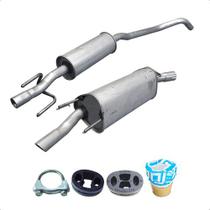 Kit Descarga Abafador + Traseiro Celta 1.0 8v 2009 2010 2011 Kit Descarga Abafador + Traseiro Celta 1.0 8v 2009 2010 2011