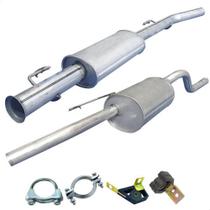 Kit Descarga Abafador + Traseiro Clio Sedan 1.6 16v 2001 08