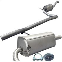 Kit Descarga Abafador + Traseiro Fiesta Hatch 1.0 8v 02 05 Kit Descarga Abafador + Traseiro Fiesta Hatch 1.0 8v 02 05