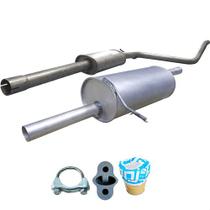 Kit Descarga Abafador + Traseiro Logan 1.6 8v 2008 A 2014 Kit Descarga Abafador + Traseiro Logan 1.6 8v 2008 A 2014