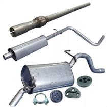 Kit Descarga Tubo + Abafador + Traseiro Palio 1.0 8v 09 14 Kit Descarga Tubo + Abafador + Traseiro Palio 1.0 8v 09 14