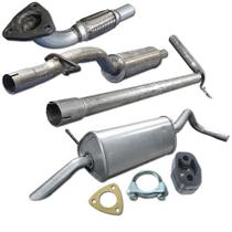 Kit Descarga Tubos + Abafador+ Traseiro Fox 1.0 8v 2006 2008