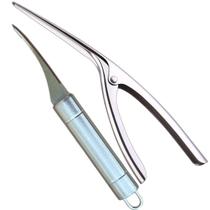 Kit Descascar Limpar Camarão Alicate Faca 2pc Inox Lagostim