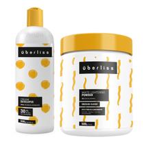 Kit Descoloração 1 Água Oxigenada 30 Vol. 1 Pó Descolorante Classic Uberliss Avlon