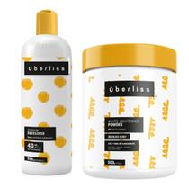 Kit Descoloração 1 Água Oxigenada 40 Vol. 1 Pó Descolorante Curly Uberliss Avlon