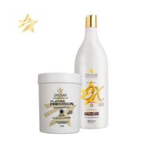 Kit Descoloração Profissional Po Descolorante Blue E Ox 20