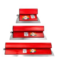 Kit Desempenadeira De Aço Flexível Compel 25cm, 40cm e 60cm Para Argamassa Massa Corrida Pedreiros Pintores Construções Obras Acabamento Profissional