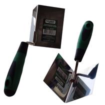 Kit desempenadeira inox canto interno externo massa drywall steel wood frame nauber