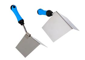 Kit desempenadeira inox canto interno externo massa drywall steel wood frame plasuni