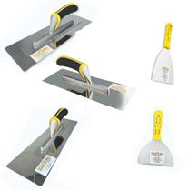 Kit Desempenadeiras Flexíveis E Espátulas Inox Evolution Para Massa Gesso E Acabamento Profissional Com Controle Precisão E Menos Retrabalho Na Obra Kit Desempenadeiras Flexíveis E Espátulas Inox Evolution Para Massa Gesso E Acabamento Profissional Com Controle Precisão E Menos Retrabalho Na Obra