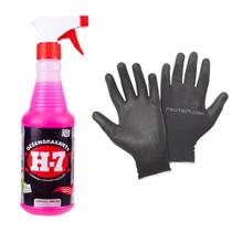 Kit Desengraxante Removedor Multiuso 500ml Spray Com Luva - H7 Kit Desengraxante Removedor Multiuso 500ml Spray Com Luva - H7