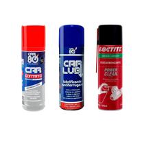 Kit Desengripante Limpa Contato Descarbonizante Spray