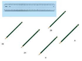 kit desenho 01 regua 30 cm trident ref. 723001 lapis 3B/ 2H /H /2B/B faber casttel kit desenho 01 regua 30 cm trident ref. 723001 lapis 3B/ 2H /H /2B/B faber casttel