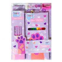 Kit Desenho Artístico Infantil Patinhas Com 27 Peças - Fofy Kit Desenho Artístico Infantil Patinhas Com 27 Peças - Fofy