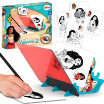 Kit Desenho Espelhado Brinquedo Educativo Moana 2 Disney - Elka Brinquedos