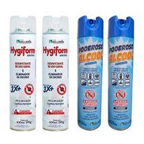 Kit Desinfetante Hygiform Uso Geral + Poderoso Álcool 400ml