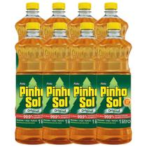 Kit Desinfetante Pinho Sol Original 1L com 8 unidades Kit Desinfetante Pinho Sol Original 1L com 8 unidades