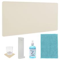 Kit Desk pad 90x40cm + Suporte Para Tela + Produtos De Limpeza e Apoio-Copo