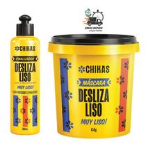 Kit Desliza Liso Chikas Máscara 450g + Finalizador 300ml