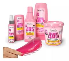 Kit Desmaia Cabelo + Escova Desembaraçadora Forever Liss