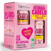 Kit Desmaia Cabelo Forever Liss Com Shampoo 300ml E Máscara 200g hidratação