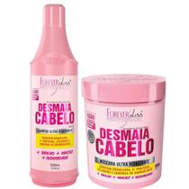 Kit Desmaia Cabelo Forever Liss Shampoo 500ml + Máscara 950g