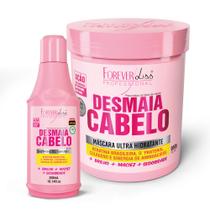 Kit Desmaia Cabelo Shampoo 300ml + Máscara Forever Liss 950g