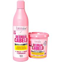 Kit Desmaia Cabelo Shampoo 500ml e Máscara 350g Forever Liss