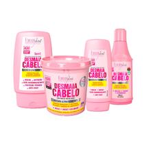 Kit Desmaia Cabelo Shampoo Condicionador Leave, Máscara 350g Kit Desmaia Cabelo Shampoo Condicionador Leave, Máscara 350g
