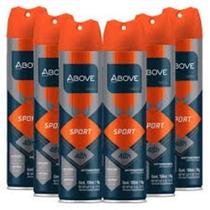 Kit Desodorante Above 150 Ml Men Sport Com 6 Unidades