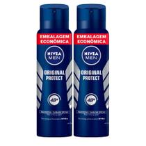 Kit Desodorante Aero Nívea Men Original Protect 200ml - 2 unidades