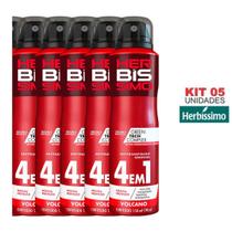 Kit Desodorante Aerosol Antitranspirante Herbíssimo 150Ml com 5 Unidades Desodorante Herbíssimo Volcano